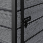5x4 Ft Outdoor Plastic Storage Shed With Floor & Window, Lockable, Wood Grain Design