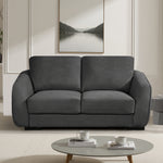 Fairview Soft Fabric 2 Seat Sofa | Charcoal Grey