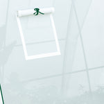 Portable Greenhouse Gardening Plant Hot House With 2 Doors | White