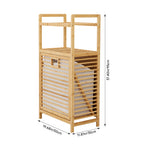 Breeins Freestanding Bamboo Laundry Hamper