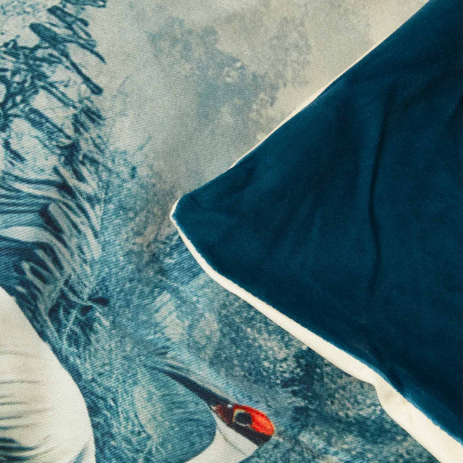 Palm Sepia Throw 130 X 170 Cm Tropical Blanket | 130cm x 170cm | Blue