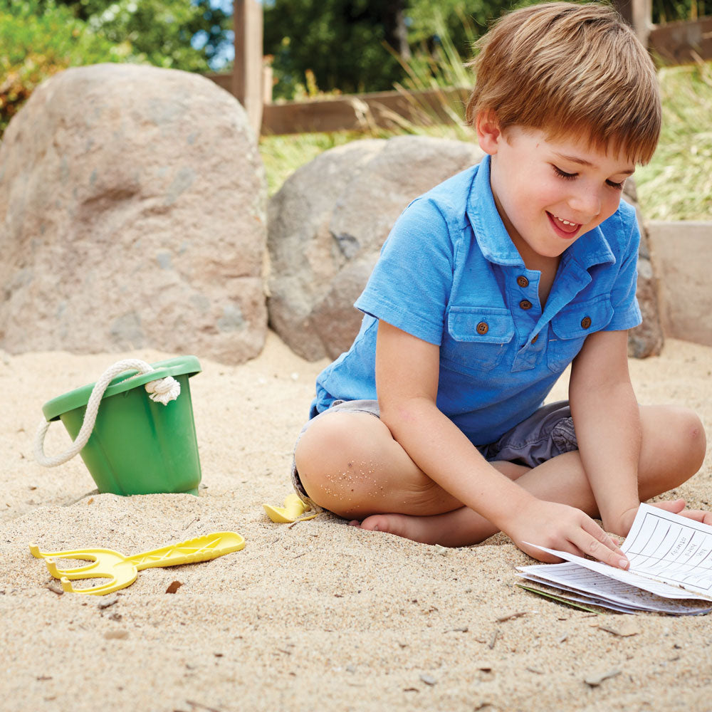 Green Bucket Sand Set, Made From 100% Recycled Plastic