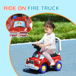 Ride On Car Foot To Floor Design With Under Seat Storage, Red