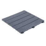 Cosmpolitan Eco Interlocking 30x30cm Decking Tiles | Set of 10 | Cool Grey