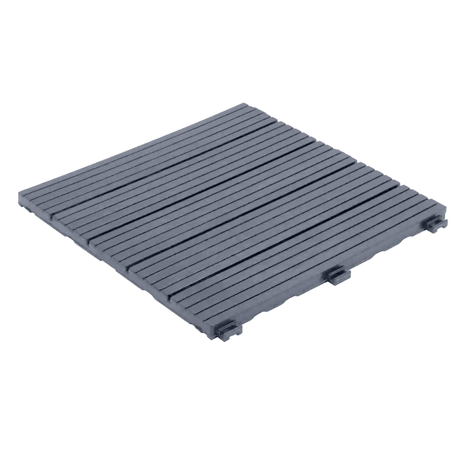 Cosmpolitan Eco Interlocking 30x30cm Decking Tiles | Set of 10 | Cool Grey