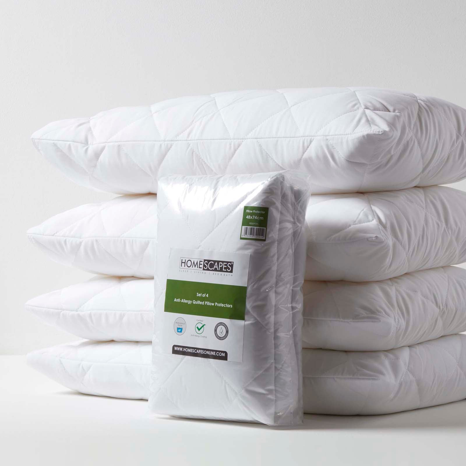 Anti Allergy Pillow Protectors, Pack Of 4