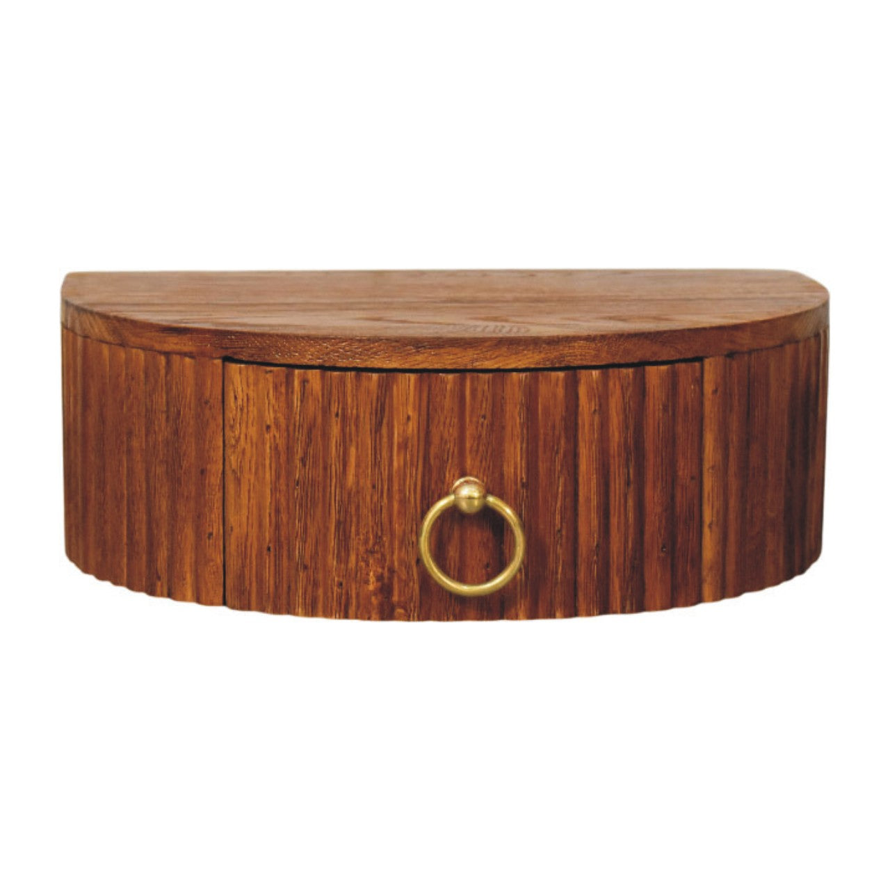 Artisan Furniture Solid Wood Ring Pull Wall Nightstand
