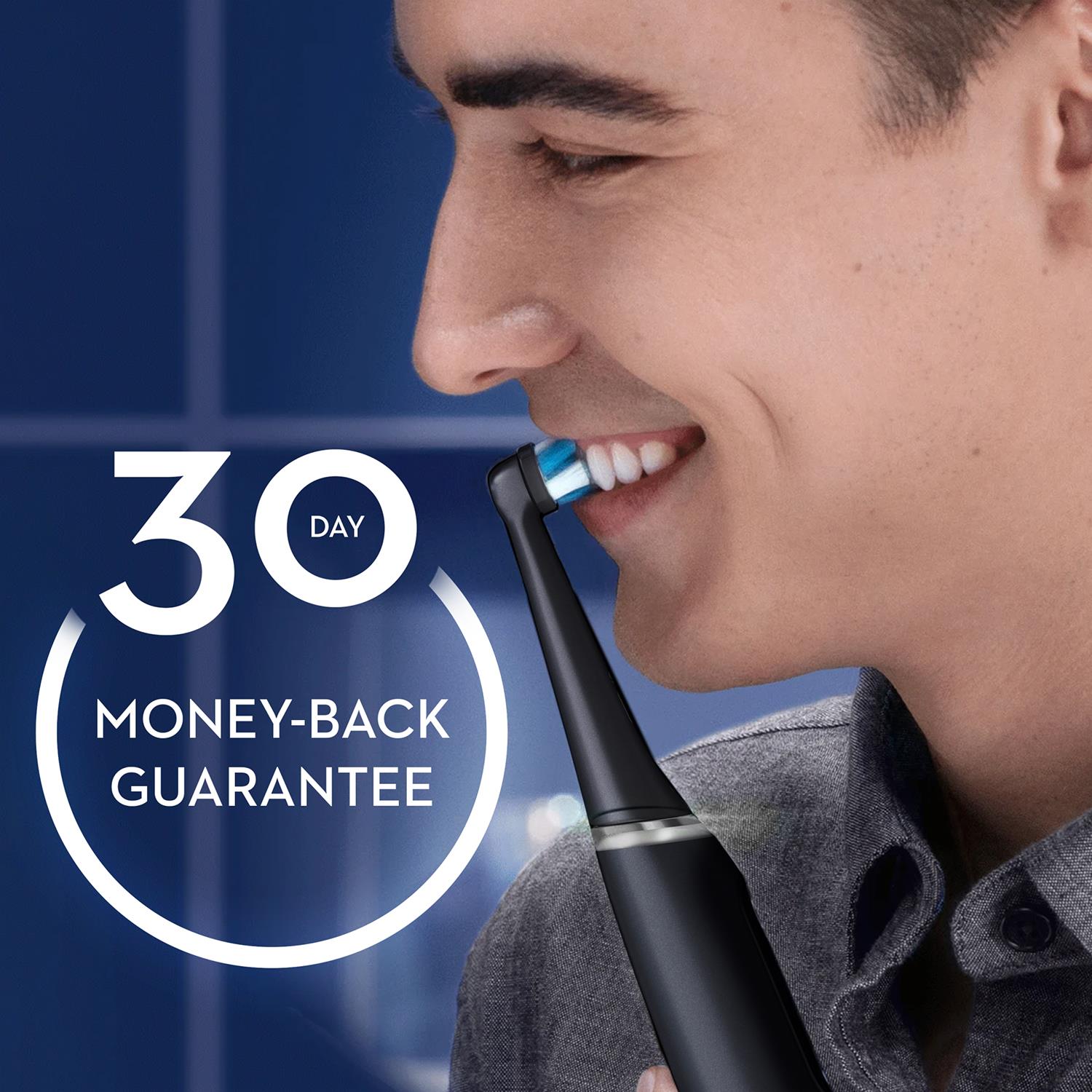 Io Series 6 Electric Rechargeable Toothbrush With Travel Case, Black Lava
