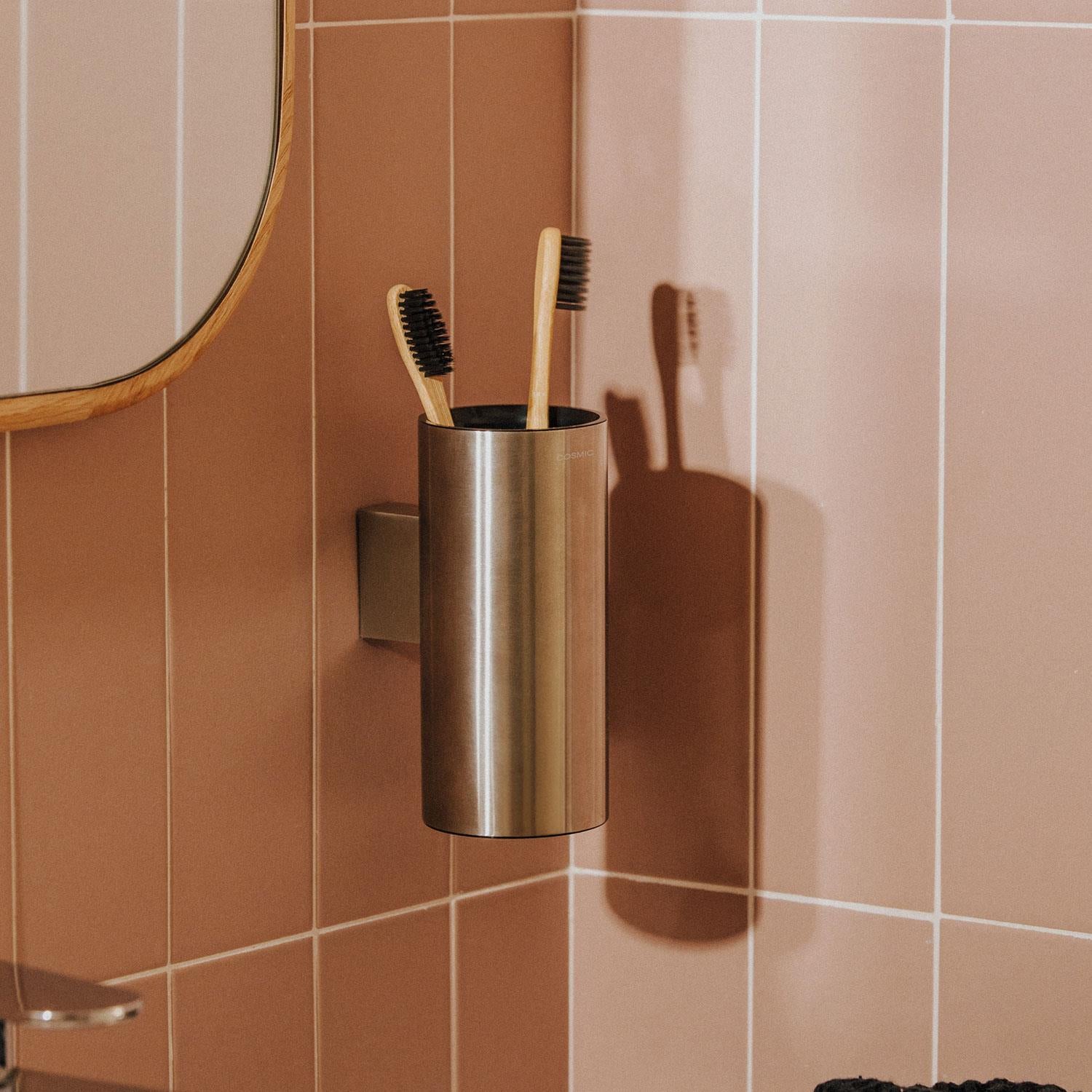 Toothbrush Holder Matt Black Logic