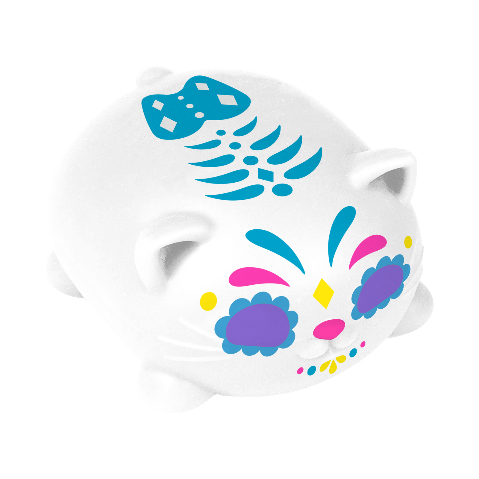 Needoh Sugar Skull Cats - Halloween Cat Fidget Toy