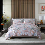 Naïve Floral 100% Cotton Duvet Cover Set With Piped Edging | Double | Multi Colour