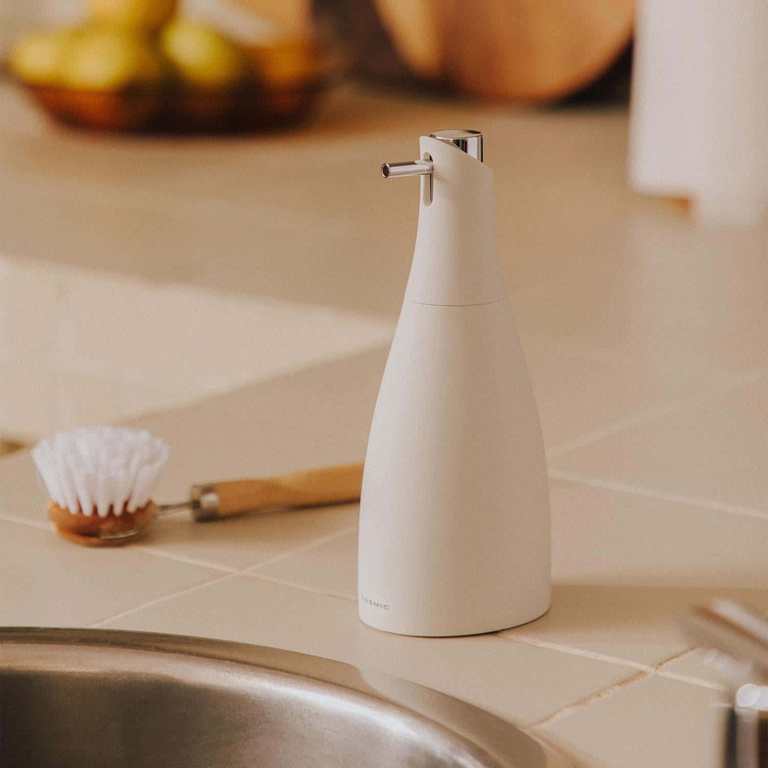 Soap Dispenser 300ml Matt Black Unique Design Soft Finish Saku Collection