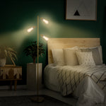 Industrial Steel Birdcage Floor Lamp 3 Lights Round Base