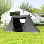 3 Man Tent, 3000mm Waterproof, Living Area, 2 Bedrooms | Dark Grey