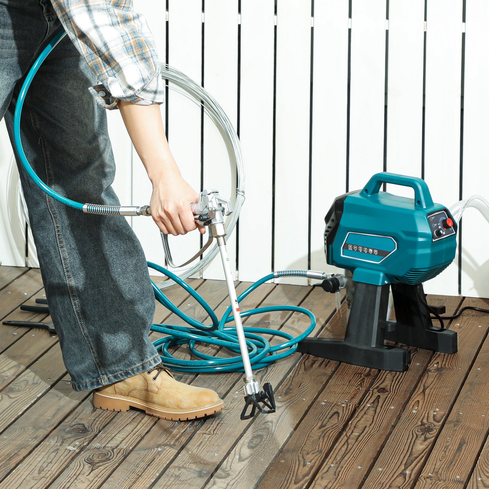 Airless Paint Sprayer, Wall Spray Gun For Diy Painting, 200 Bar