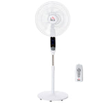 16" Pedestal Fan Height Adjustable 7.5h 85° Oscillation