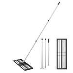 Garden Lawn Levelling Rake With Aluminium Alloy Rollers