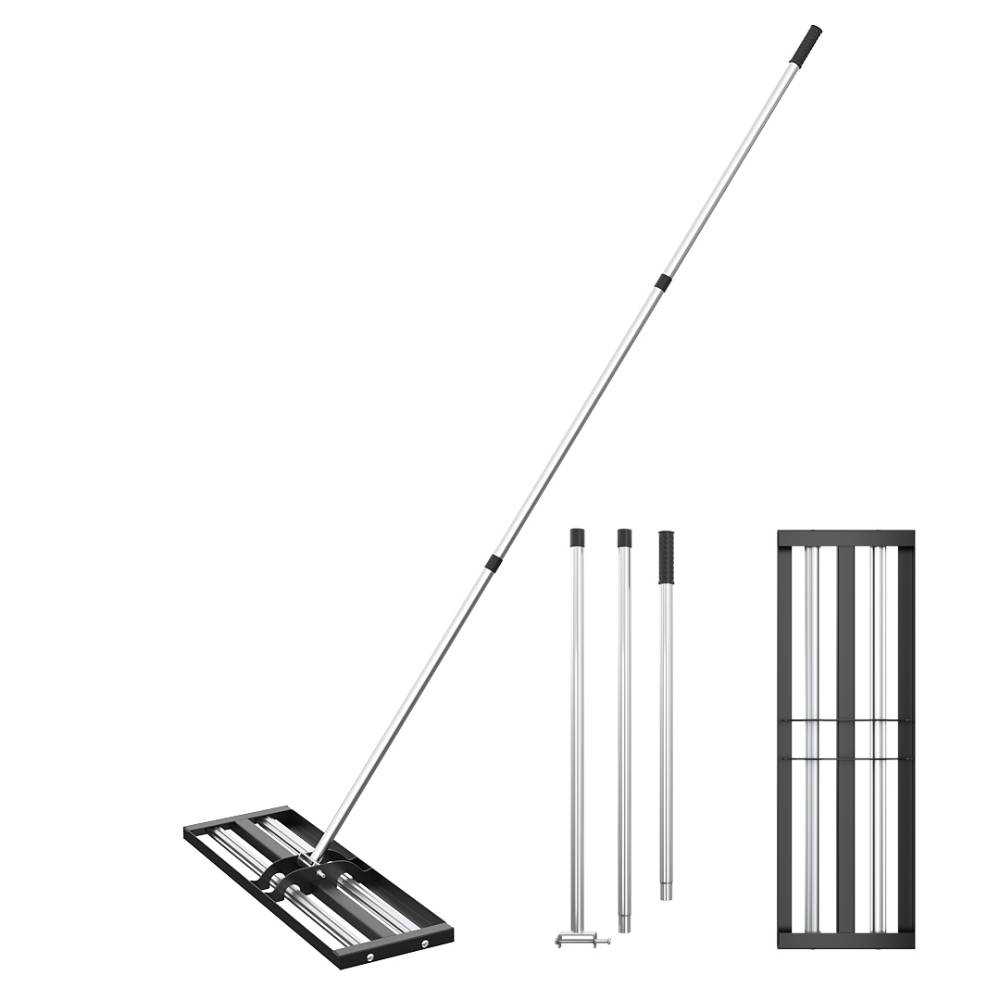 Garden Lawn Levelling Rake With Aluminium Alloy Rollers