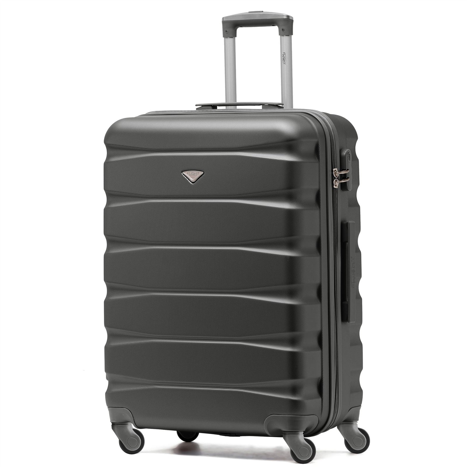 25" Medium Suitcase Check-in Hold Luggage Hard Shell 4 Wheels Tsa Lock | Medium | Charcoal