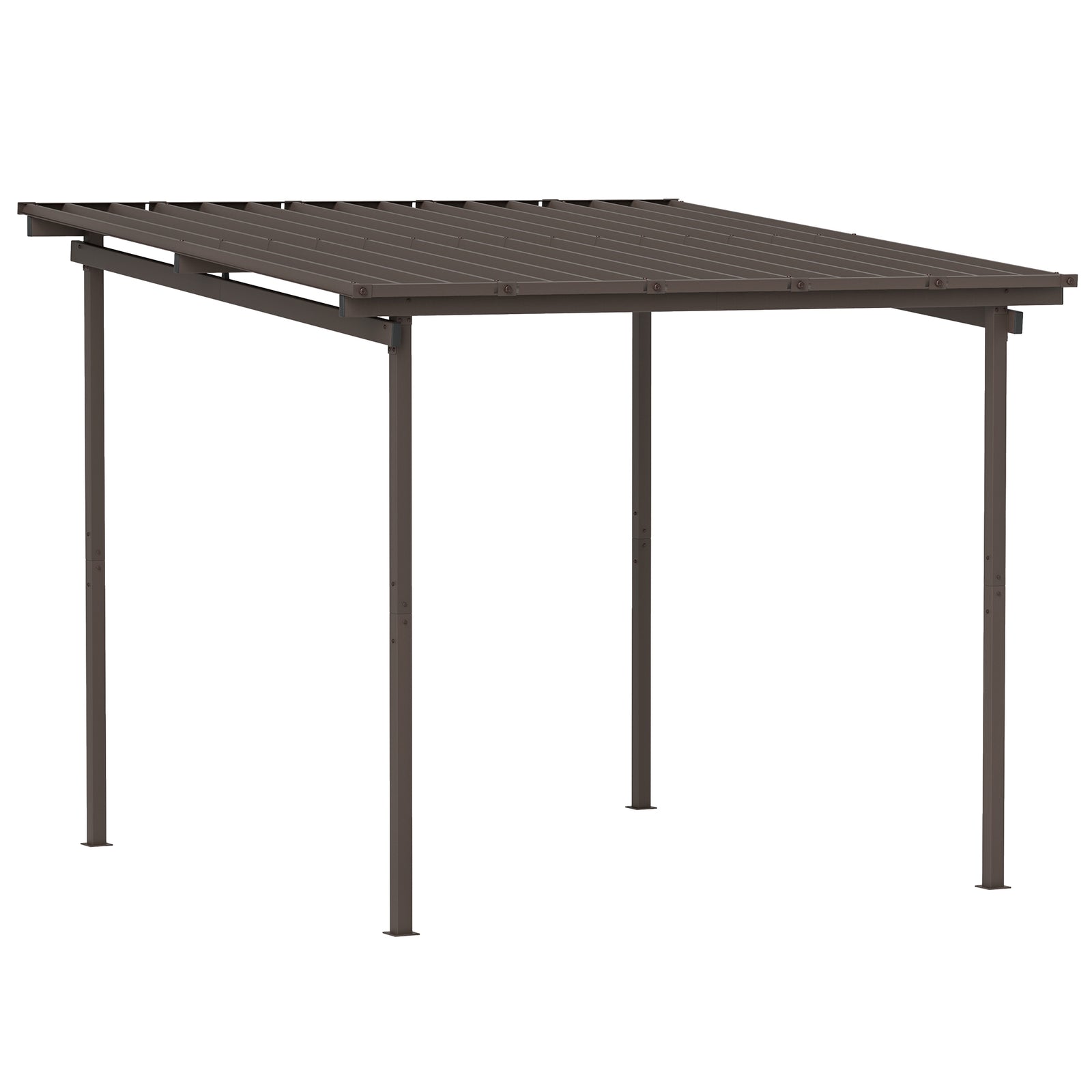 3 X 3(m) Waterproof Metal Pergola Easy To Assemble Lean To