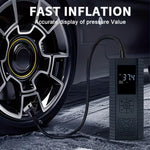 Dyzi 150psi Portable Cordless Tyre Inflator Led Display And Usb Charging