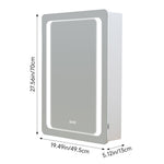 Rectangle Wall Mounted Led Mirror Cabinet