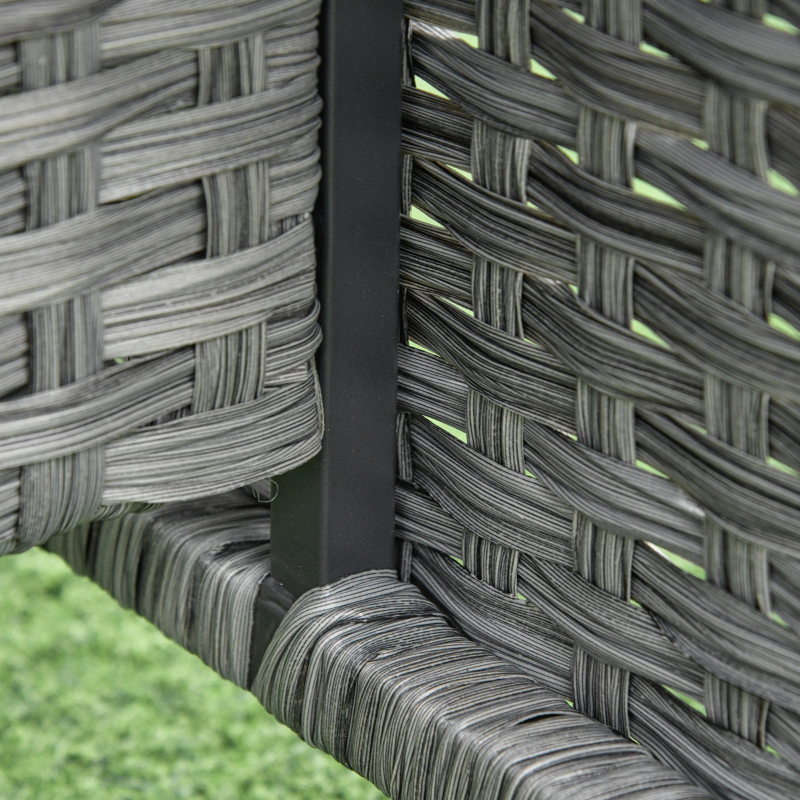 6 Pcs All Weather Pe Rattan Set W/ Cushions