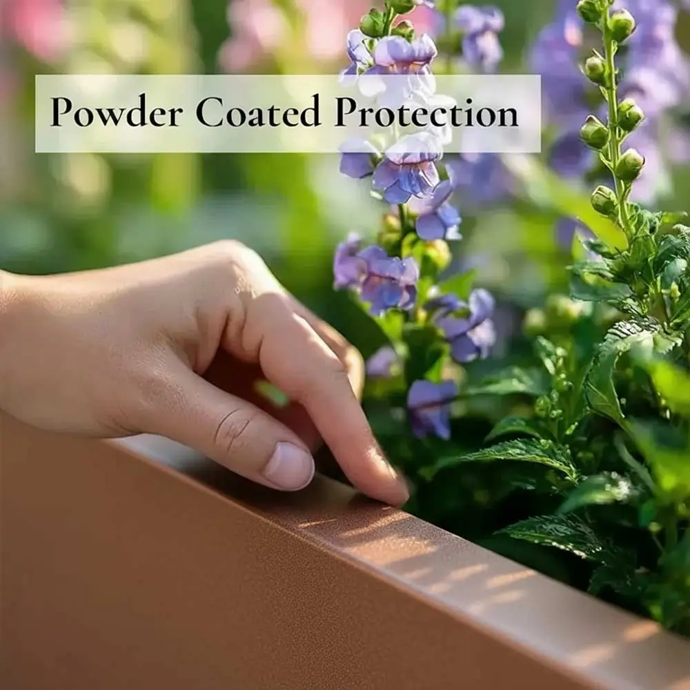 Zinc Galvanised Trough Planter | 120cm x 40cm x 40cm | Copper