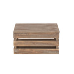 Oak Effect Wooden Packing Crate | Large | Brown