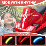 Electric Kids Bumper Car With 360 Degree Rotation Spin | Red