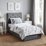 Bed Frame Gas Side Lift Under Bed Storage | Single | Dark Grey
