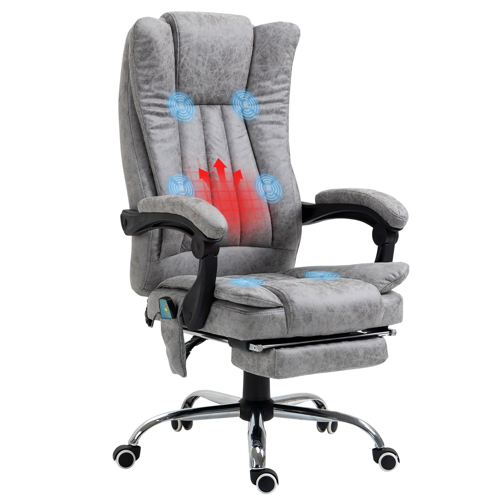 Massage Office Chair Microfibre Arms