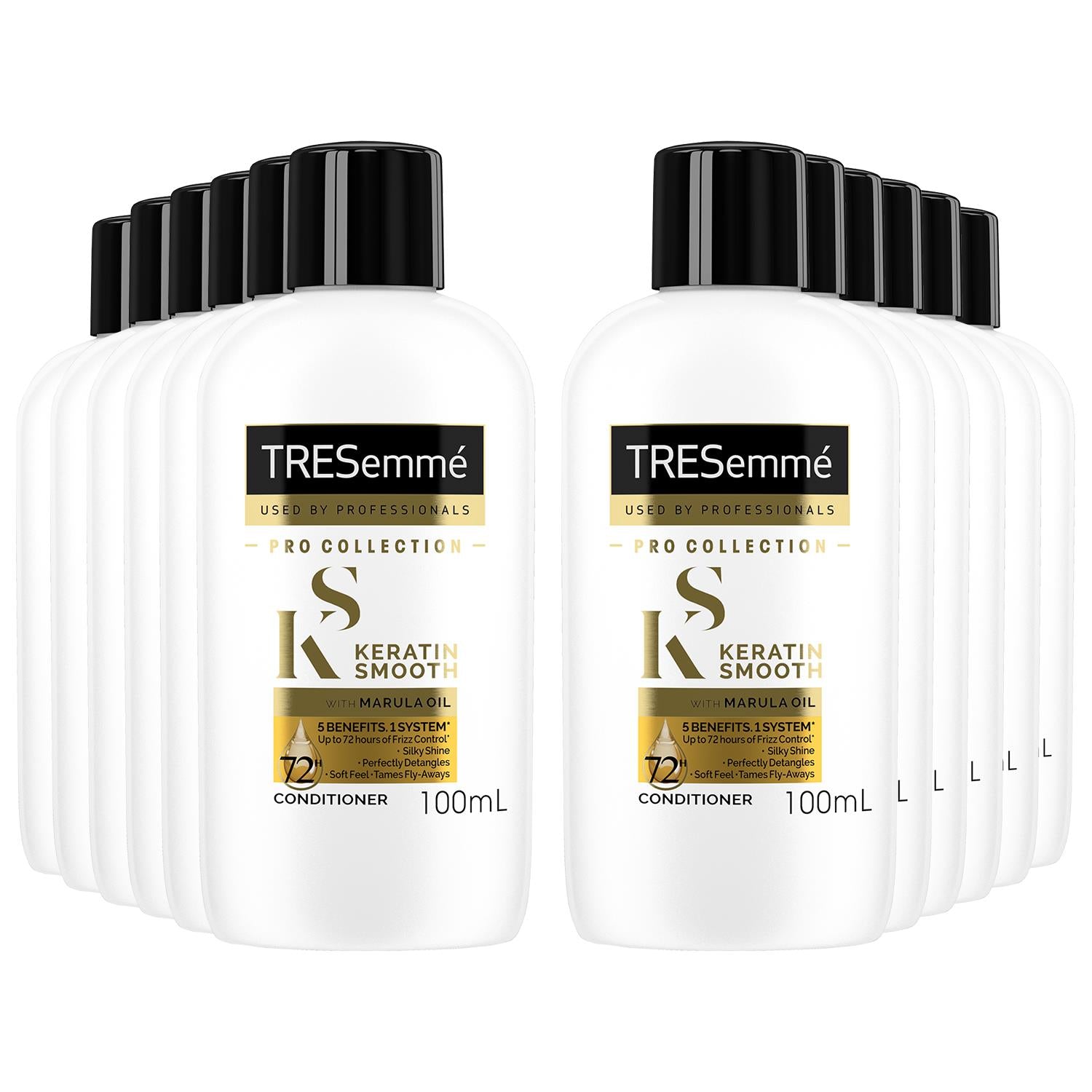 Keratin Smooth Conditioner With Marula Oil For Frizzy Hair 100ml, 12 Pk
