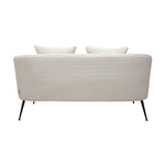 Breeins Modern Corduroy 2-seater Sofa With 2 Scatter Cushions