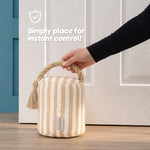 Livivo Weighted Door Stopper - Boho Chic Striped Design 1.5kg Sand-filled With Hemp Handle
