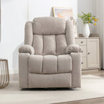 Redding Dual Motor Electric Lift Assist Recliner Chair With Massage And Heat | 1 | Pale Brown