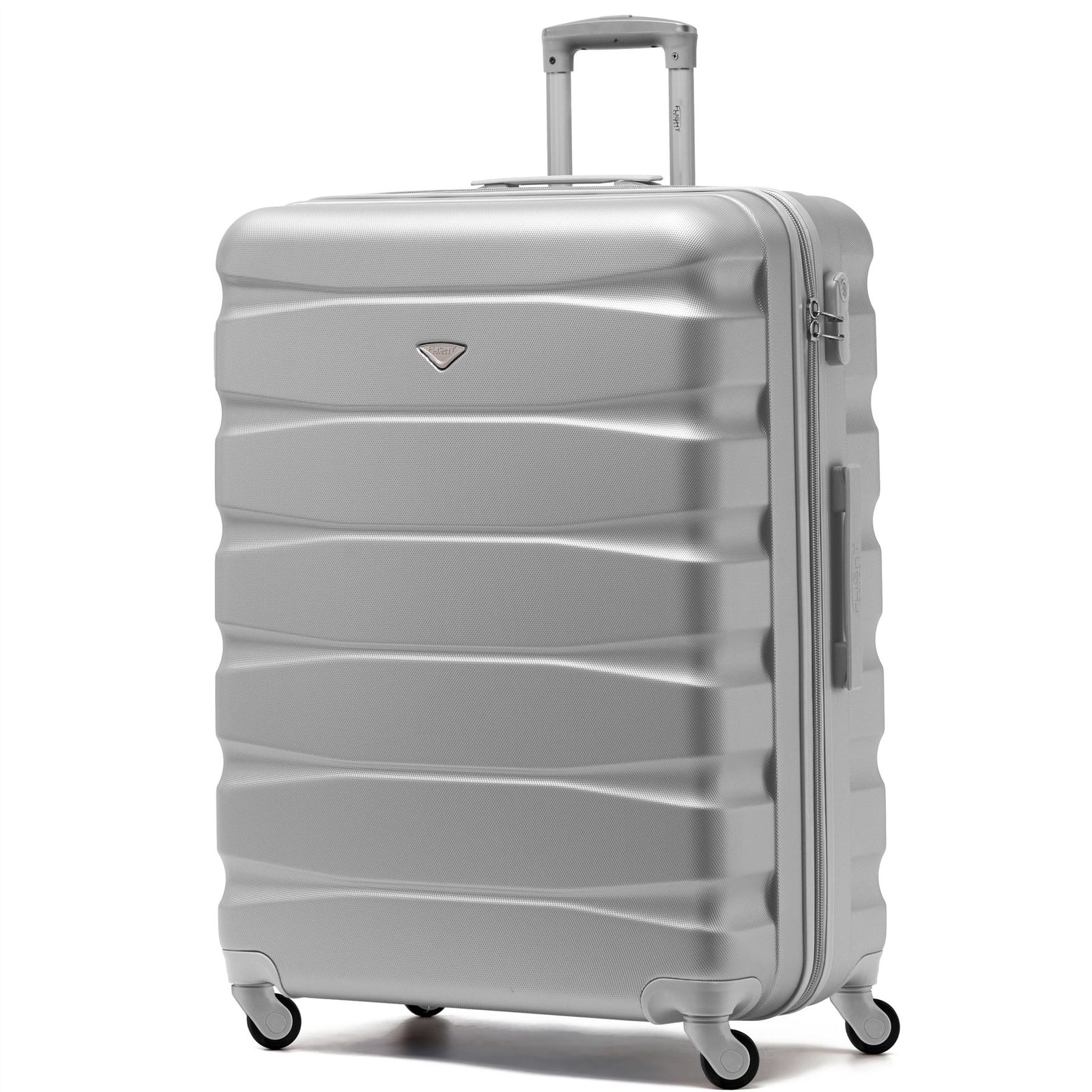 29" Large Suitcase Check-in Hold Luggage Hard Shell 4 Wheels Tsa Lock | Large | Silver