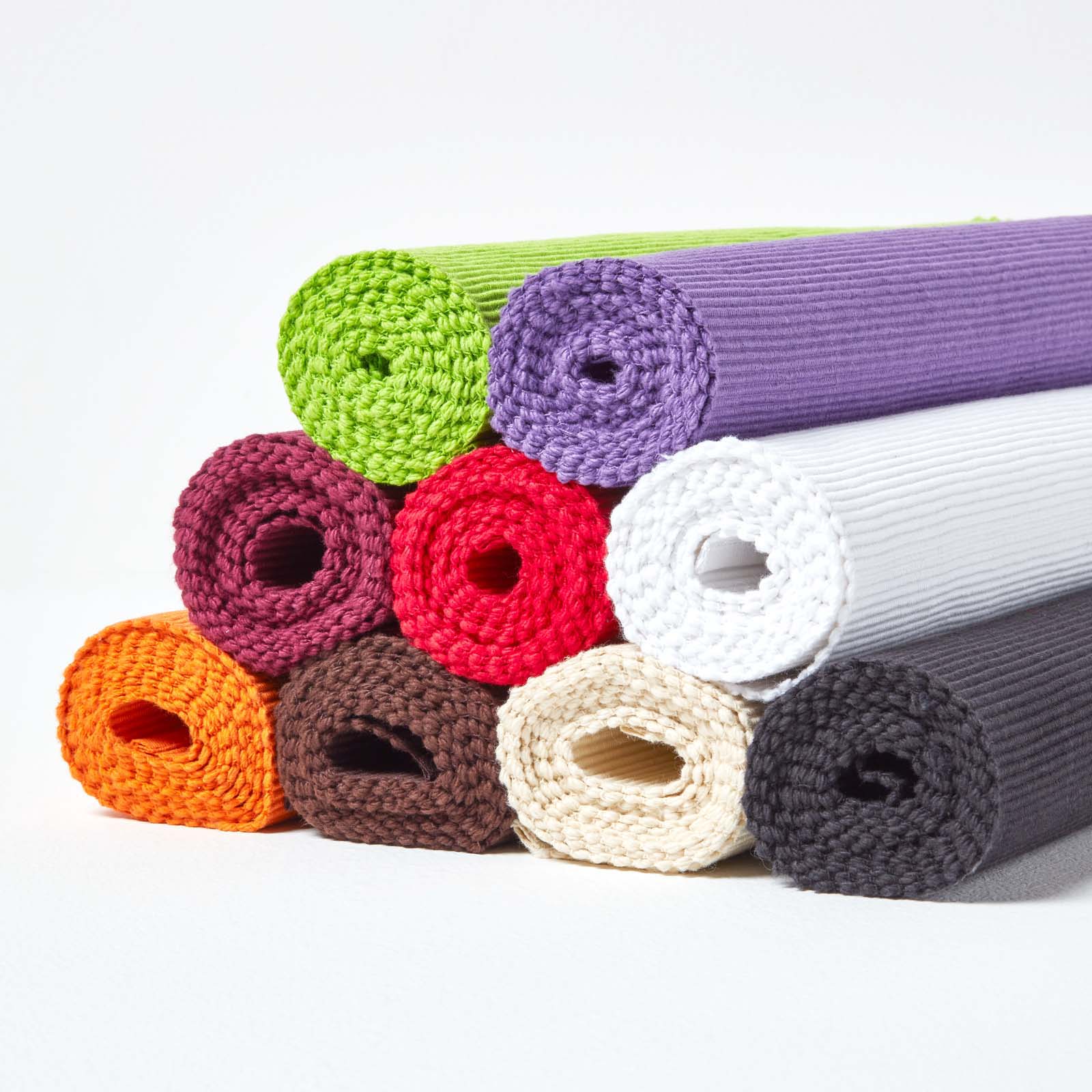 Cotton Plain Table Runner | Plum