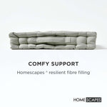 Cotton Plain Floor Cushion | 40cm x 40cm | Grey