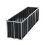 Anthracite Grey Raised Garden Bed Galvanized Raised Garden Bed Outdoor Heightened Steel Metal Planter Box | Large