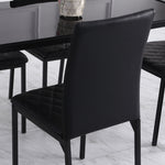Modern Dining Chairs Faux Leather Accent Chairs For Kitchen