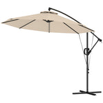 3(m) Cantilever Banana Parasol With Cover Wind Strap Upf50+ | Khaki