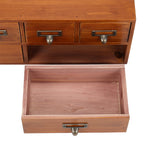 Desktop Retro Wood 6-drawer Storage Organizer