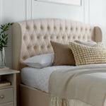 Warwick Velvet Ottoman Bed | Double | Natural