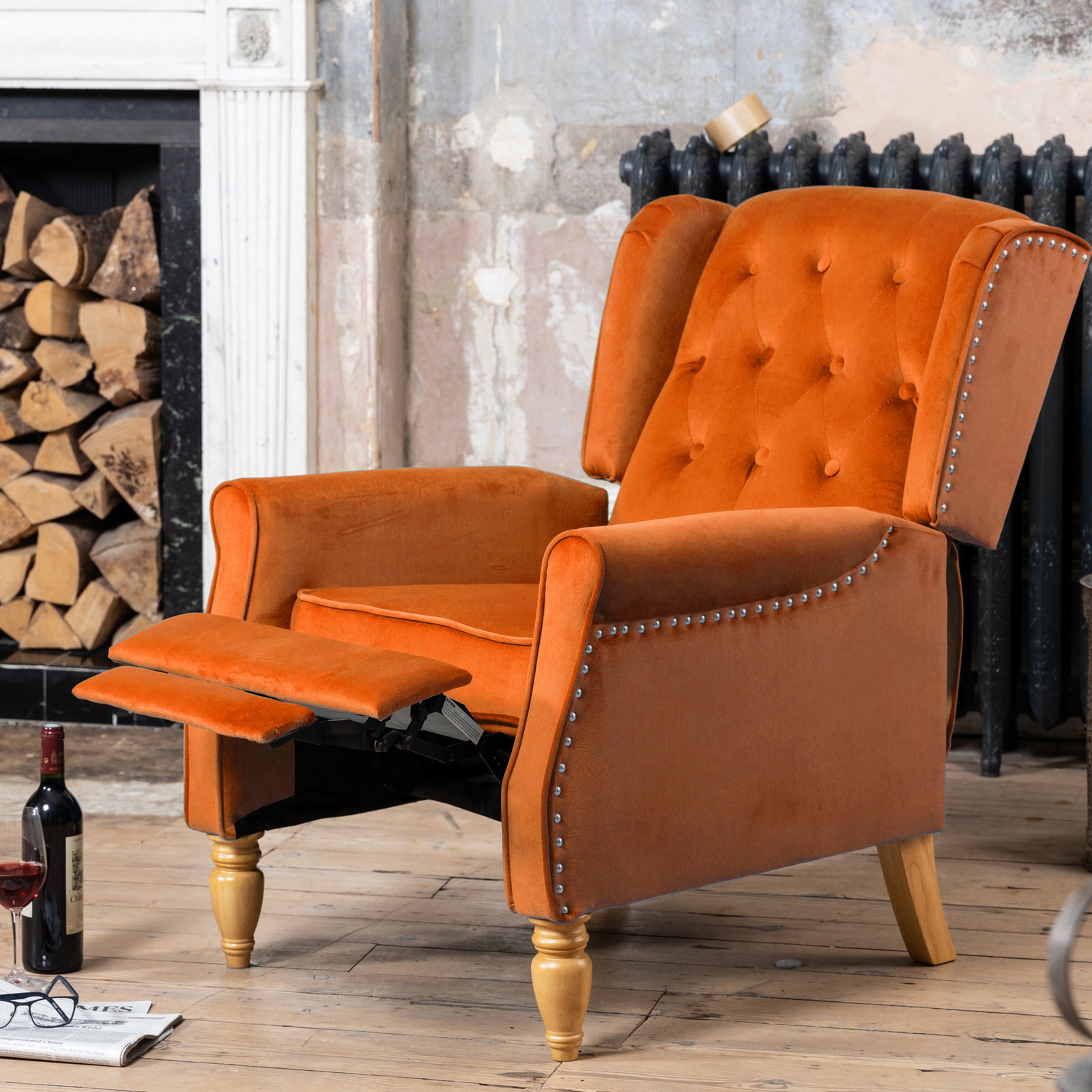 Annapoli Recliner Armchair | Orange