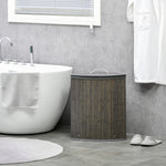 55l Bamboo Corner Laundry Hamper Bamboo Laundry Basket | One Size