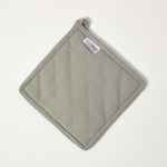 HOMESCAPES Grey Stripe Cotton Pot Holder