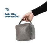 Faux Leather Weighted Door Stop | Grey