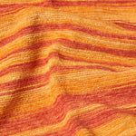 Bed Sofa Throw Cotton Chenille Tie Dye | 220cm x 240cm | Orange