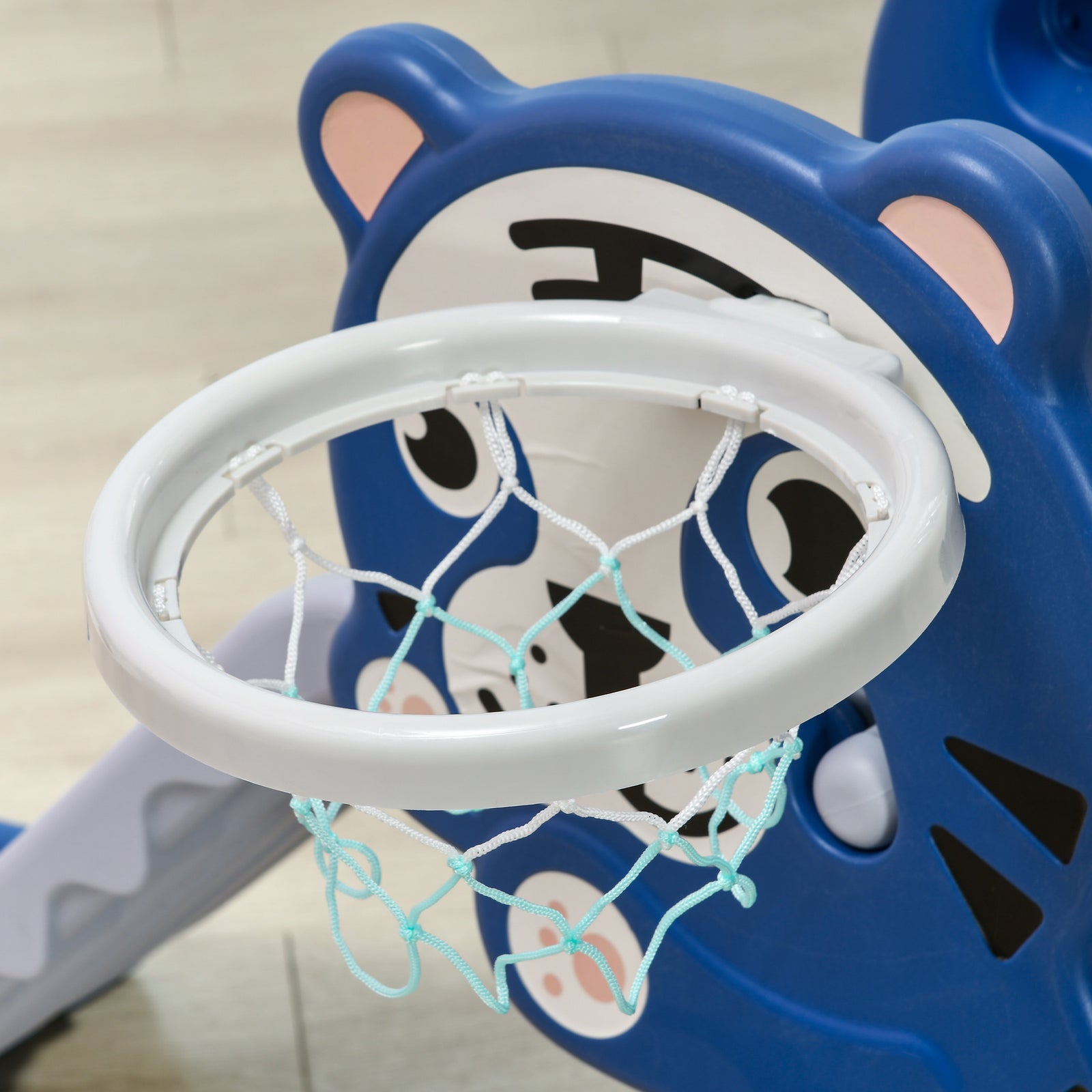 Kids Slide With Basketball Hoop, Basketball, For 18-36 Months | Blue